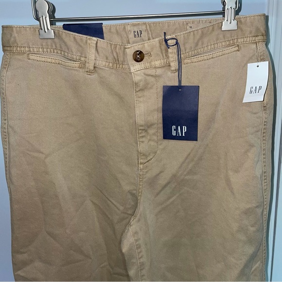 Gap High Rise Wide Leg Crop Khaki Pants Size 10 never worn - Picture 4 of 7